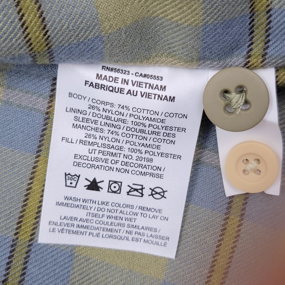 Nike Life Flannel-Lined Barn Coat Sesame Work Jacket FZ0132-252 Men Small New - Picture 14 of 14